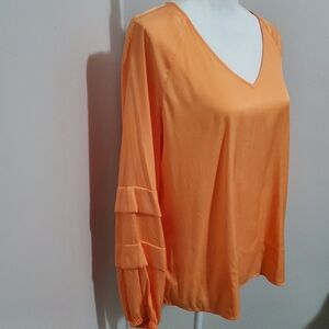 NWT 🍂Worthington Blouse Sz Med Happy Fall Y'all!